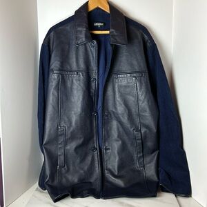 Men’s leather corduroy medium weight jacket XL by Lorenier